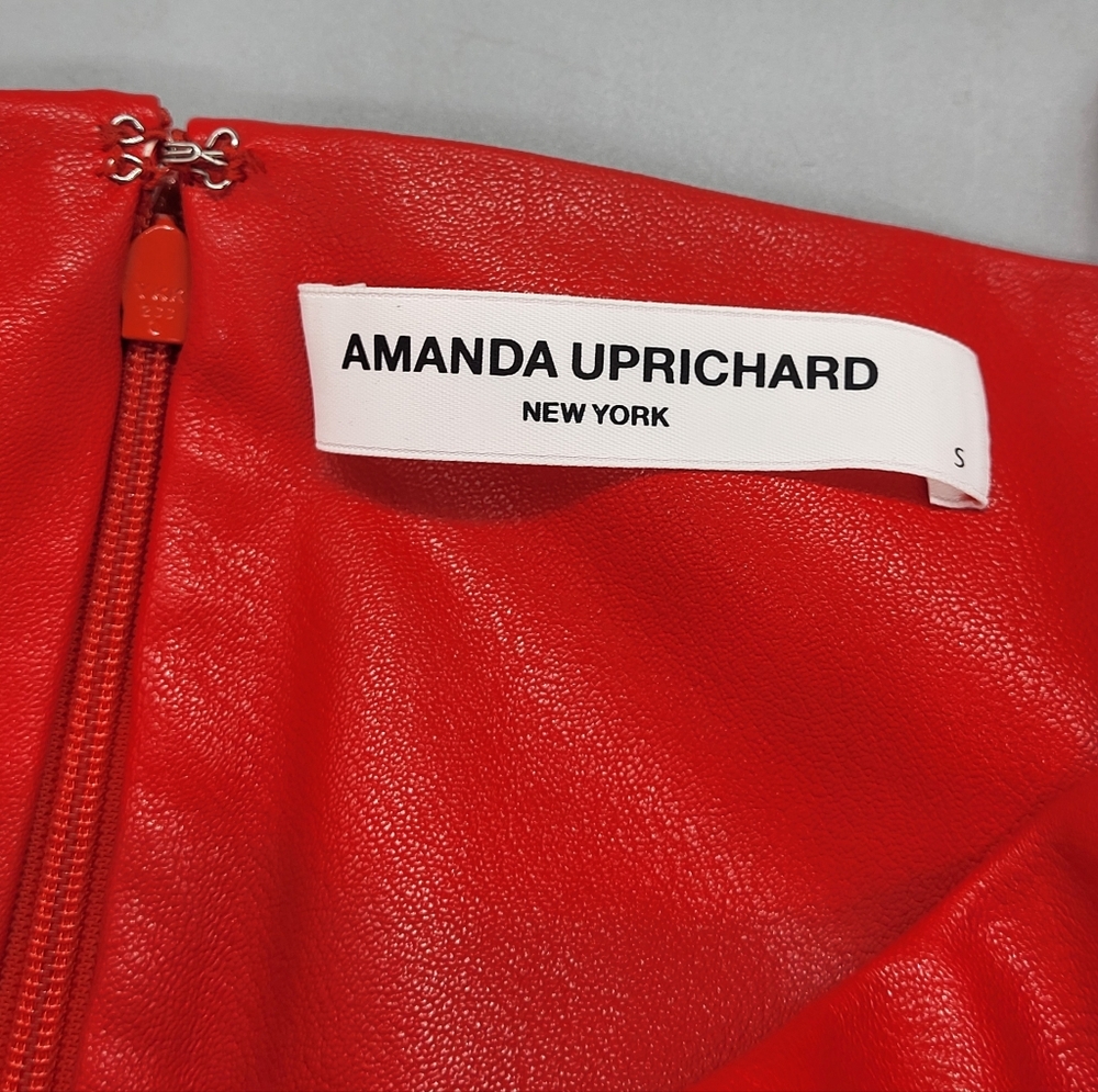 Amanda Uprichard Romana Pants in Lipstick - Picture 4 of 10